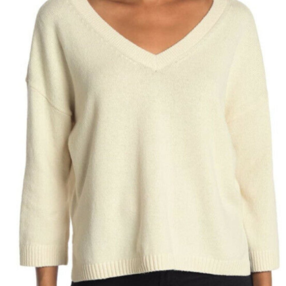 Madewell Double-V Pullover Sweater Size Medium
